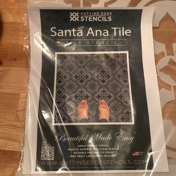 Cutting Edge stencil - Santa Ana Tile - Picture 2 of 11